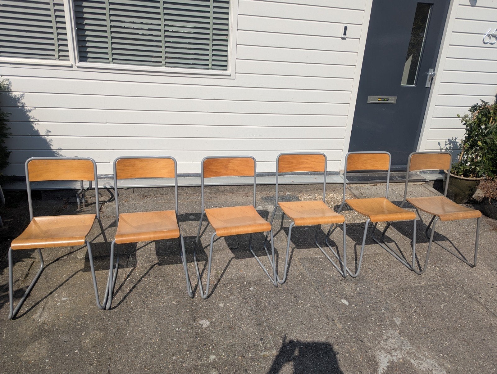 IKEA Kristian stoel - Set van 6, Ophalen, Gebruikt, Overige kleuren, Modern, Scandinavisch