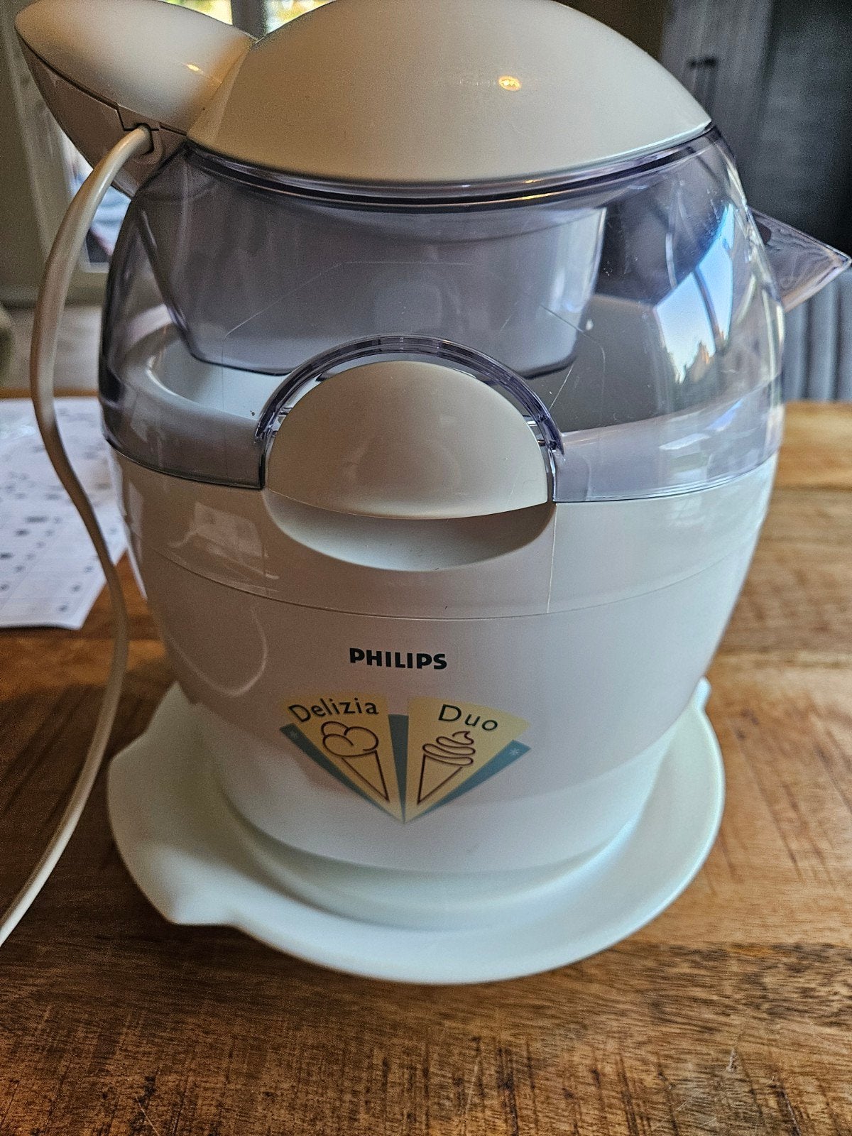 Philips Delizia Duo IJsmachine met receptenboek, Ophalen