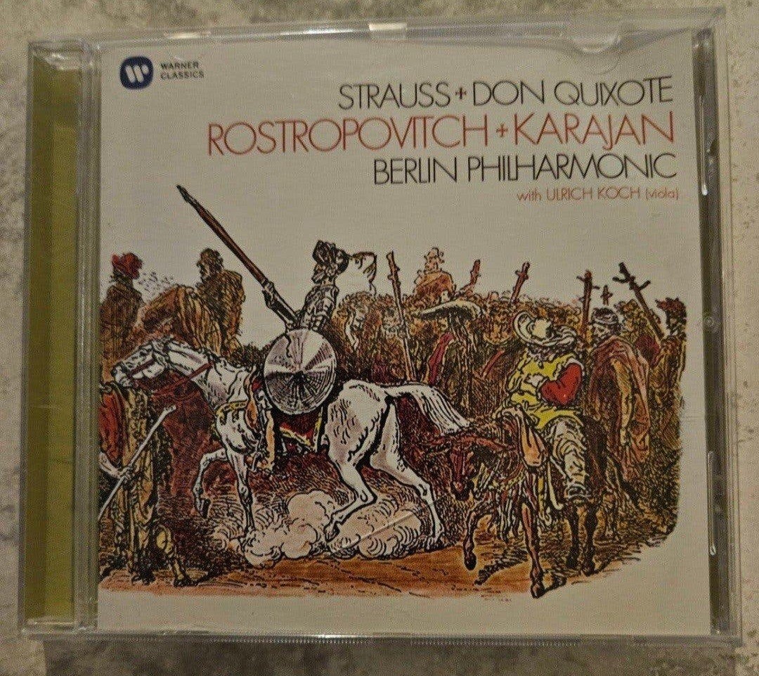 Strauss - Don Quixote | Rostropovich, Karajan & Berliner Phi, Ophalen of Verzenden, Romantiek, Gebruikt, Orkest of Ballet