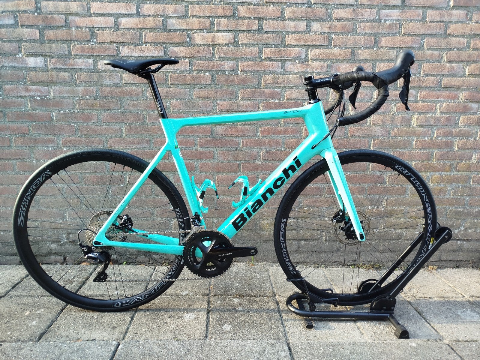 Bianchi Sprint 2023 Carbon Racefiets - Maat 57, Fietsen en Brommers, Carbon, Zo goed als nieuw, Meer dan 20 versnellingen, Schijfrem