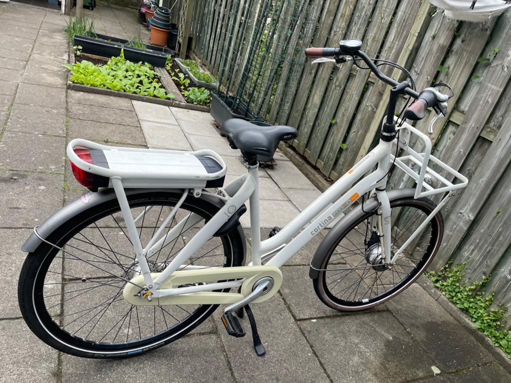 Elektrisch Cortia Crush transport/scholier 28"53cm accu 50km, Ophalen, 53 tot 56 cm, Versnellingen, Zo goed als nieuw