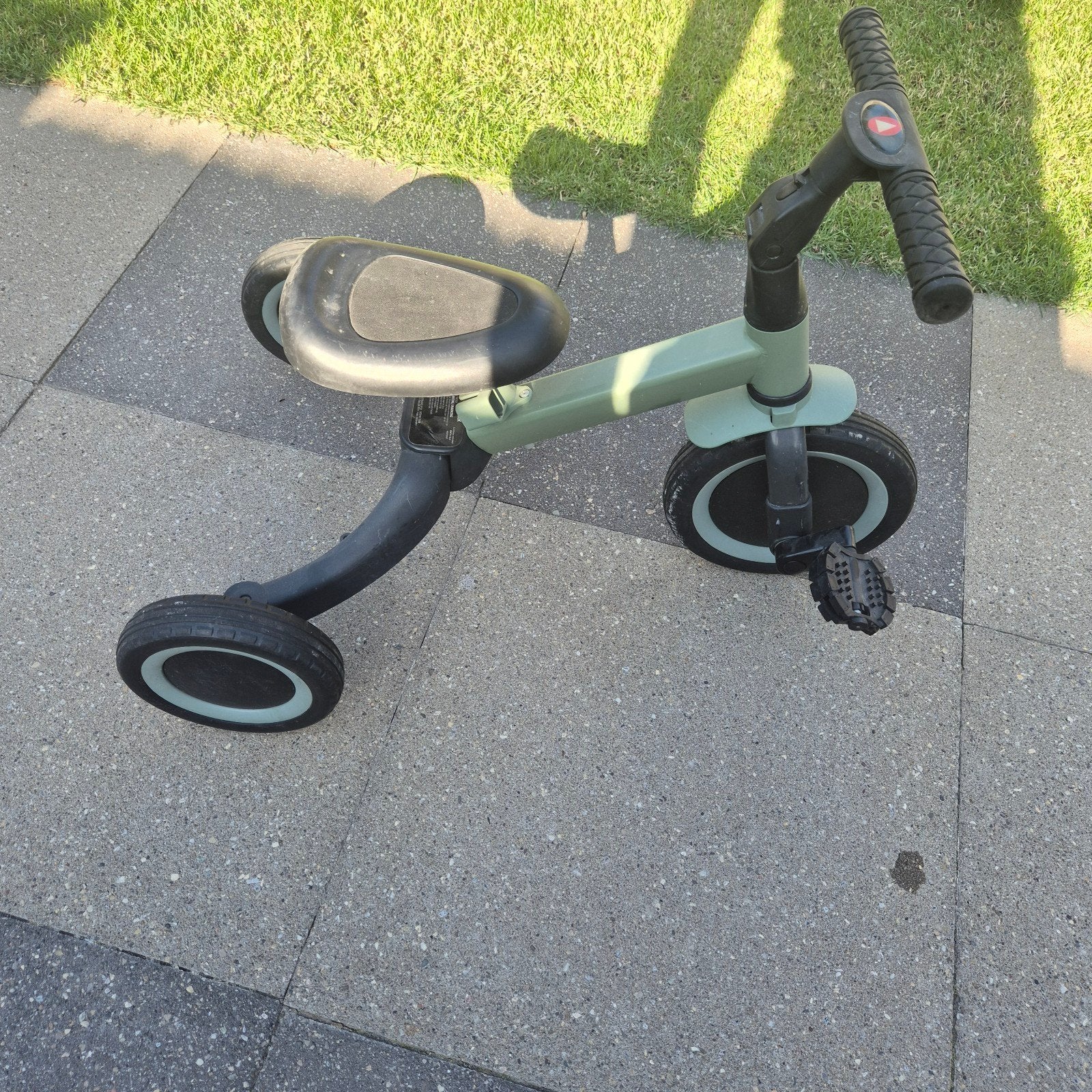 2-in-1 Loopfiets/Driewieler met Pedalen - Groen, Ophalen, Gebruikt, Loopfiets