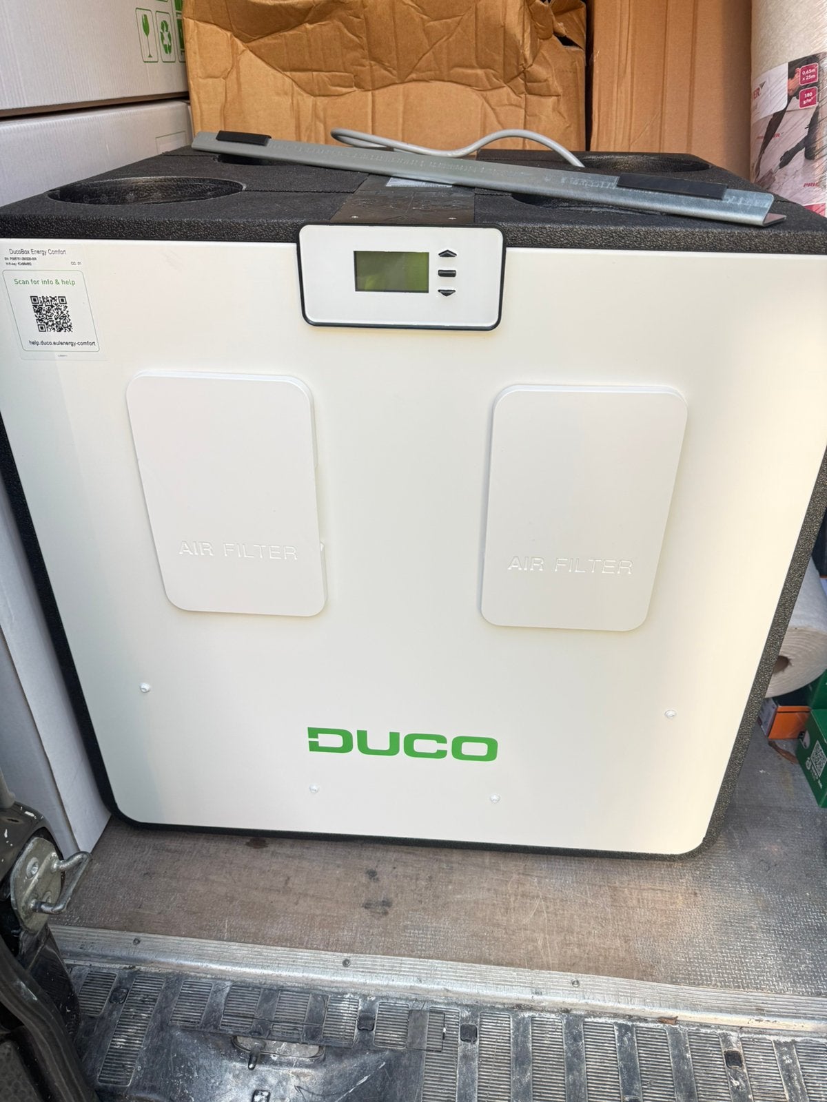 DUCO WTW D325 Perilex – Compleet + extra bediening + filters, Ophalen, Zo goed als nieuw, Ventilator en Afzuiger