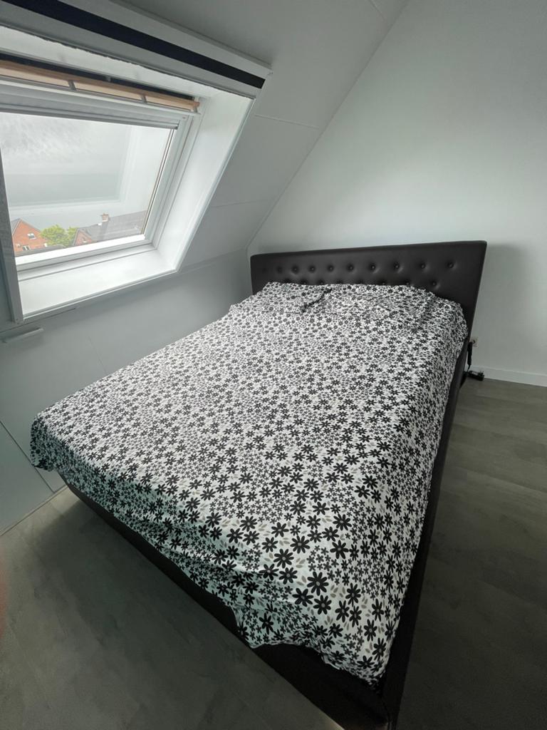 Tweepersoons elektrische bed met verstelbaar, Ophalen, Overige materialen, Bruin, Tweepersoons