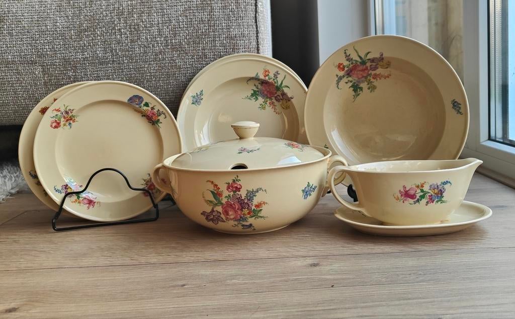Vintage tafelservies Petrus Regout & Co. - 1941, Ophalen of Verzenden
