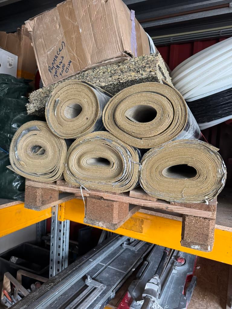 Ondervloer  te koop 5 rol, Ophalen of Verzenden, Zo goed als nieuw, 15 m² of meer, Folie