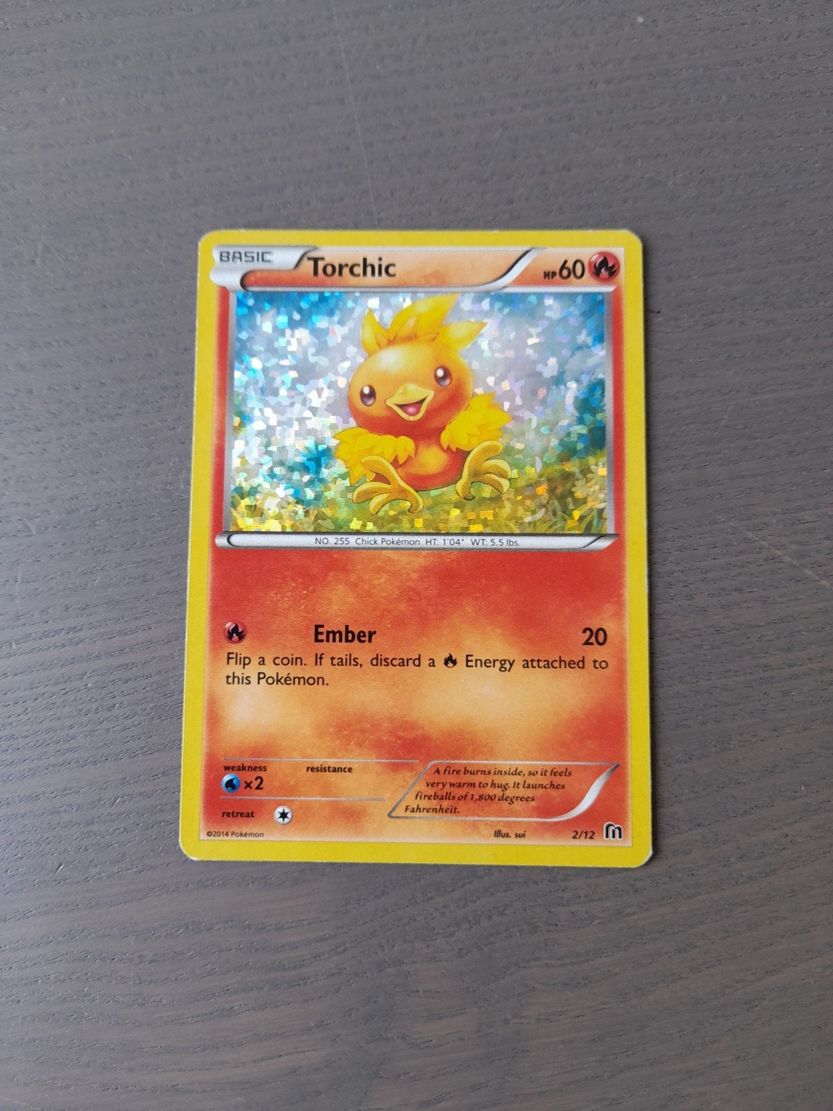 Mcdonalds 2/12 torchic holo, Ophalen of Verzenden, Gebruikt, Losse kaart, Foil