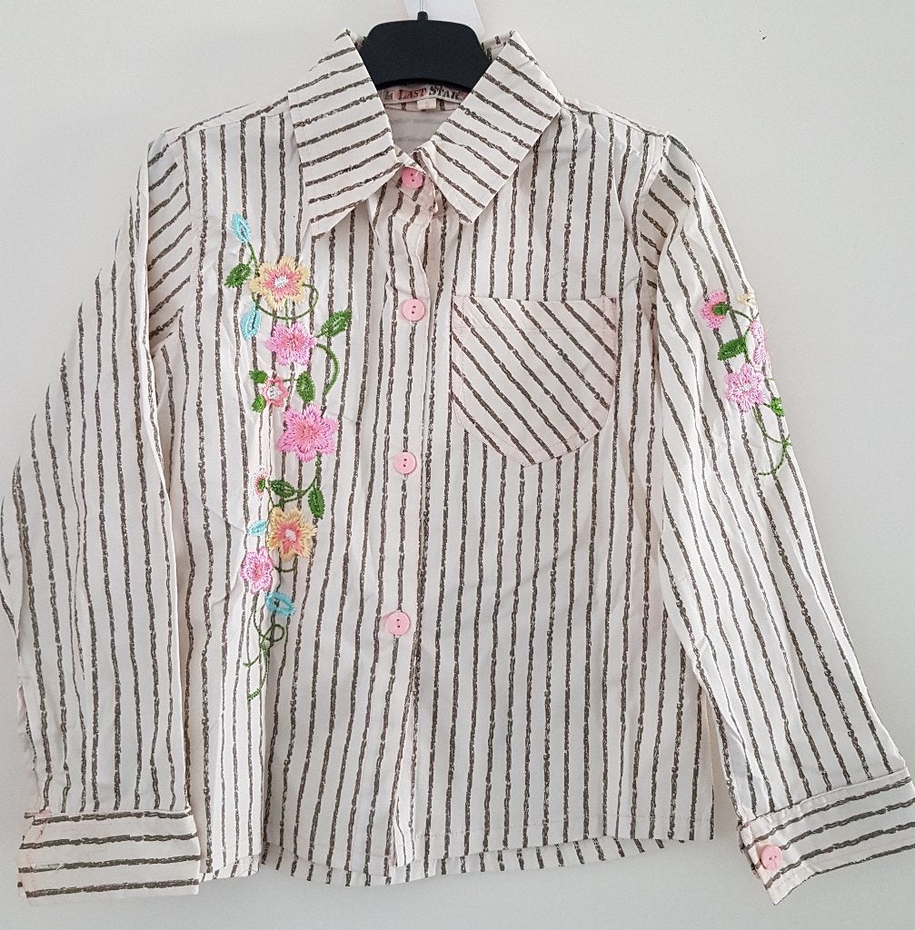 Off-white blouse Last Star maat 116 NIEUW (7520), Meisje, Overhemd of Blouse, Nieuw, Ophalen of Verzenden