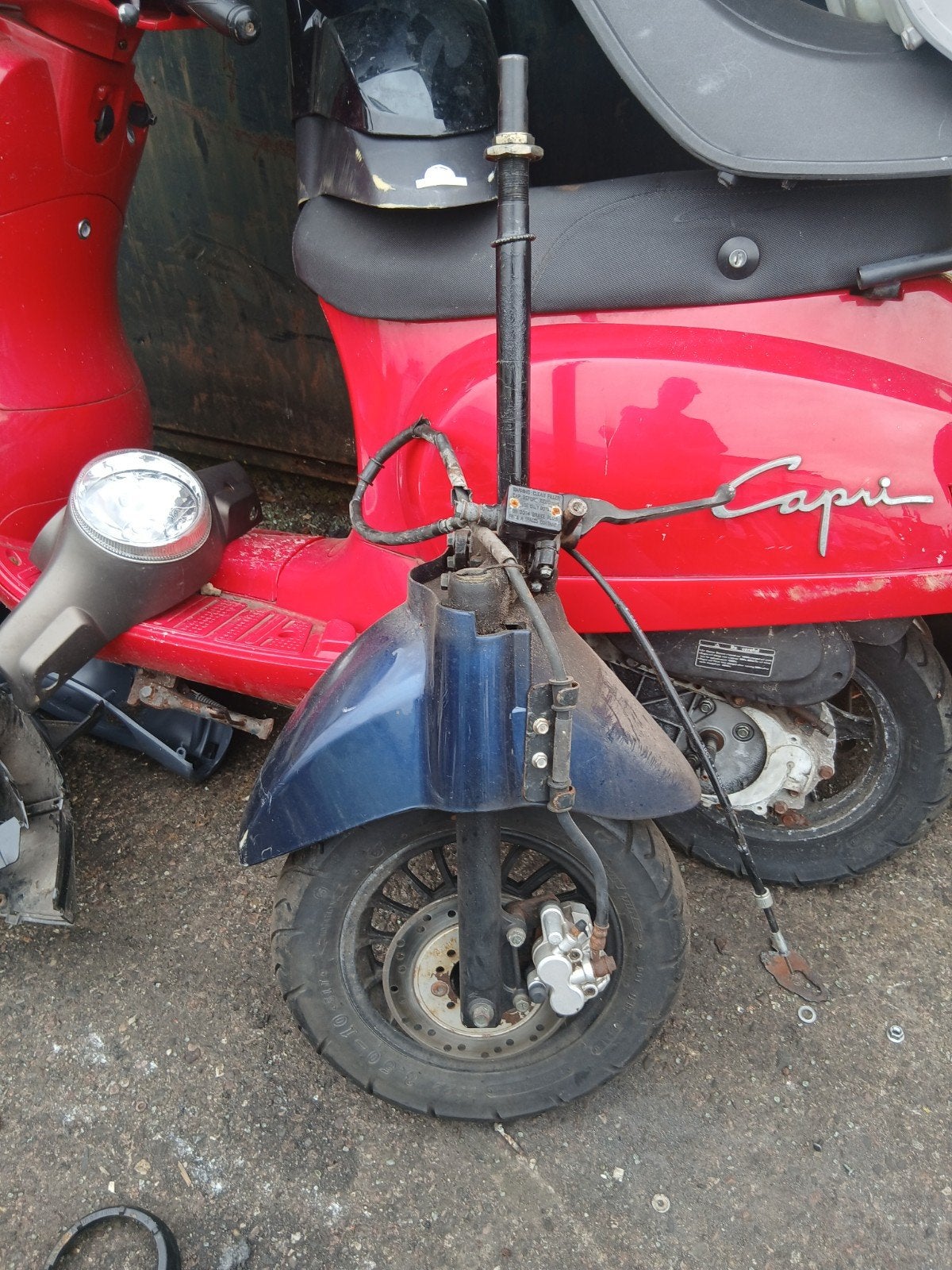 Iva riva capri agm la souris imitatie vespa lx voorvork, Ophalen of Verzenden, Overige typen, Overige merken