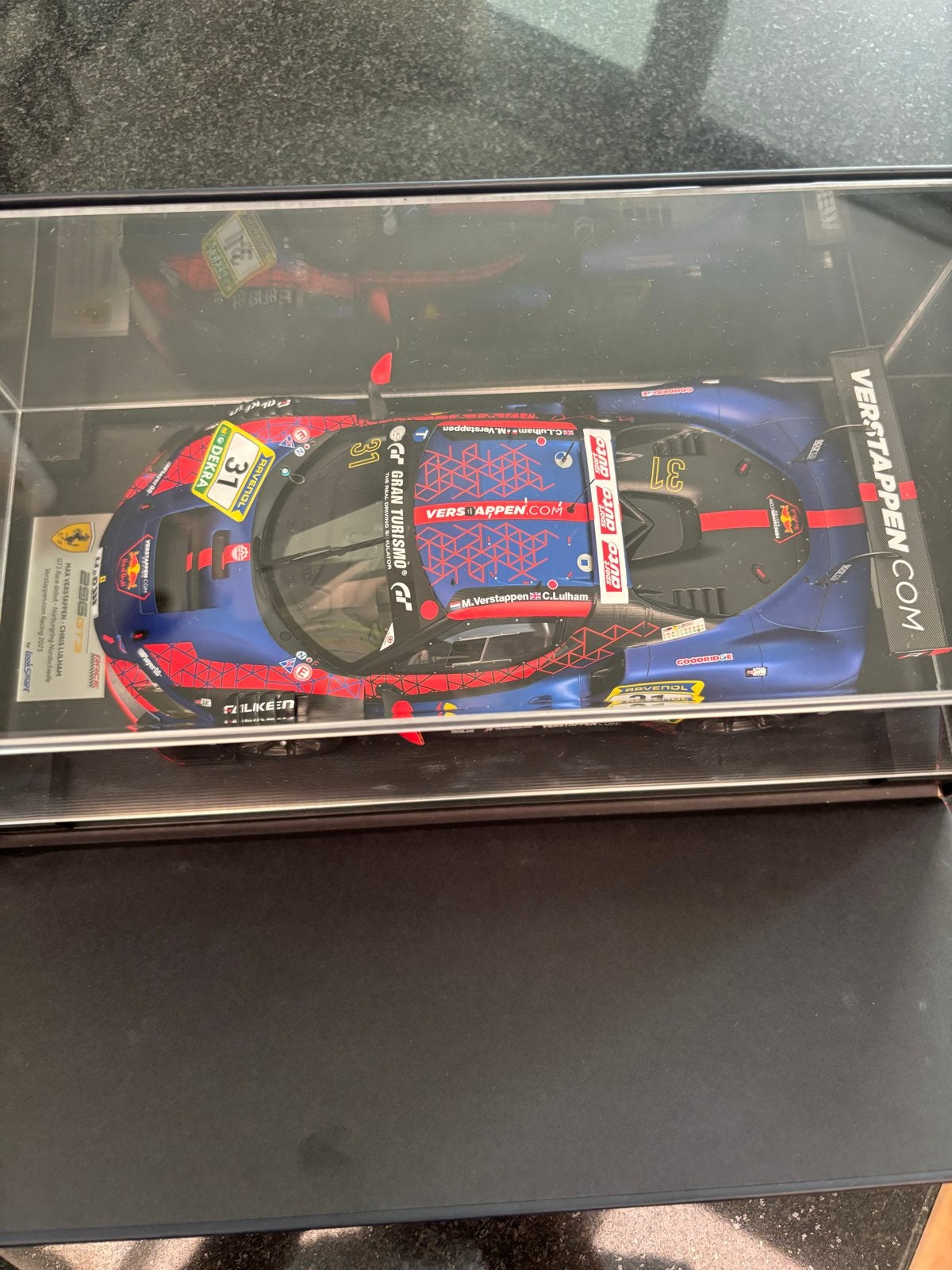 Max Verstappen Ferrari GT3 Race Model Nürburgring 1:18, Ophalen of Verzenden, Nieuw, Formule 1