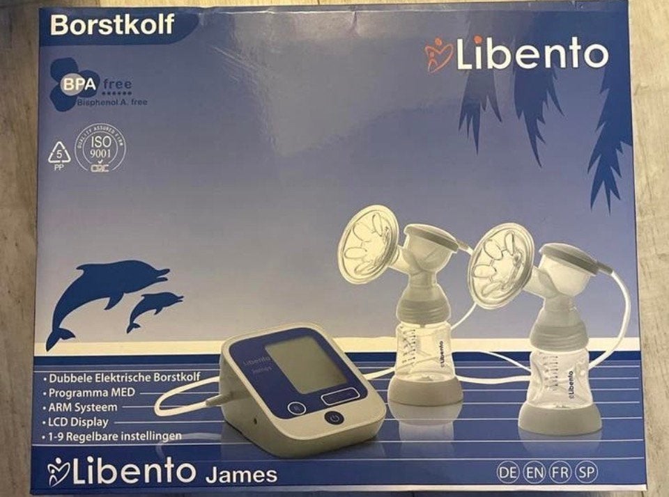 Libento James Dubbele Elektrische Borstkolf BPA-vrij, Ophalen, Zo goed als nieuw