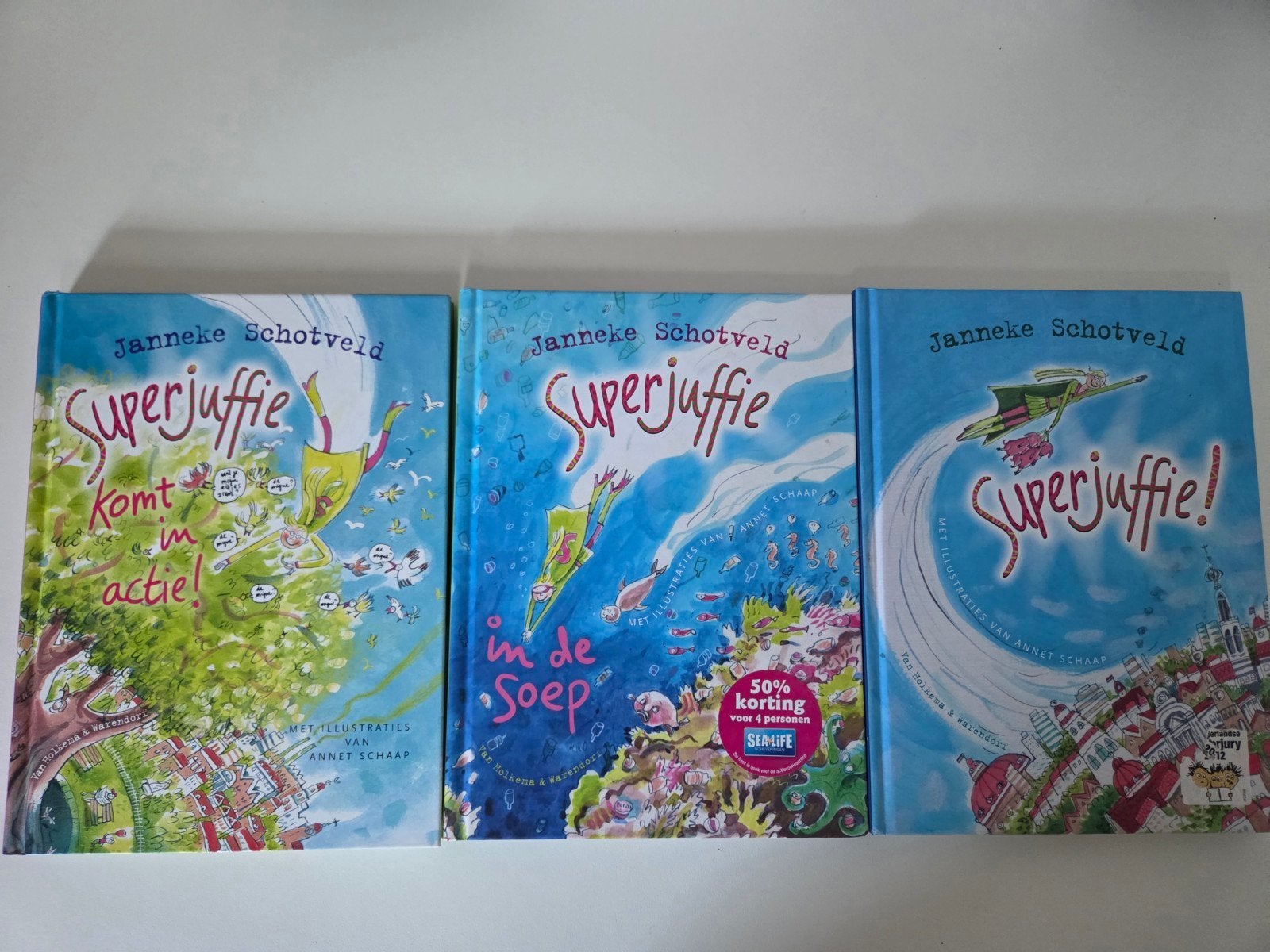 Zgan Superjuffie boekenreeks - Janneke Schotveld (3 boeken), Ophalen, Zo goed als nieuw, Janneke Schotveld, Fictie algemeen