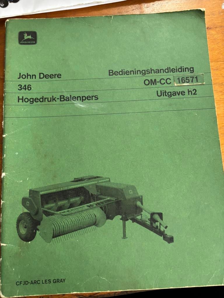 John deere 346 pers bedieningshandleiding, Ophalen of Verzenden