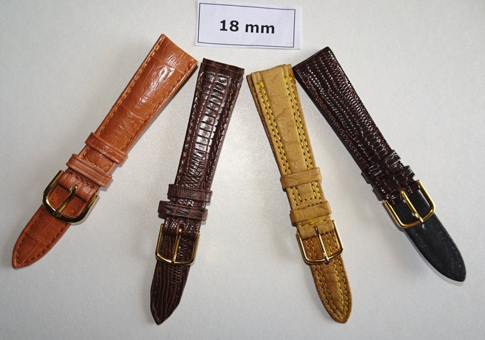 Horlogebandje Leder  18mm, Ophalen of Verzenden, Nieuw