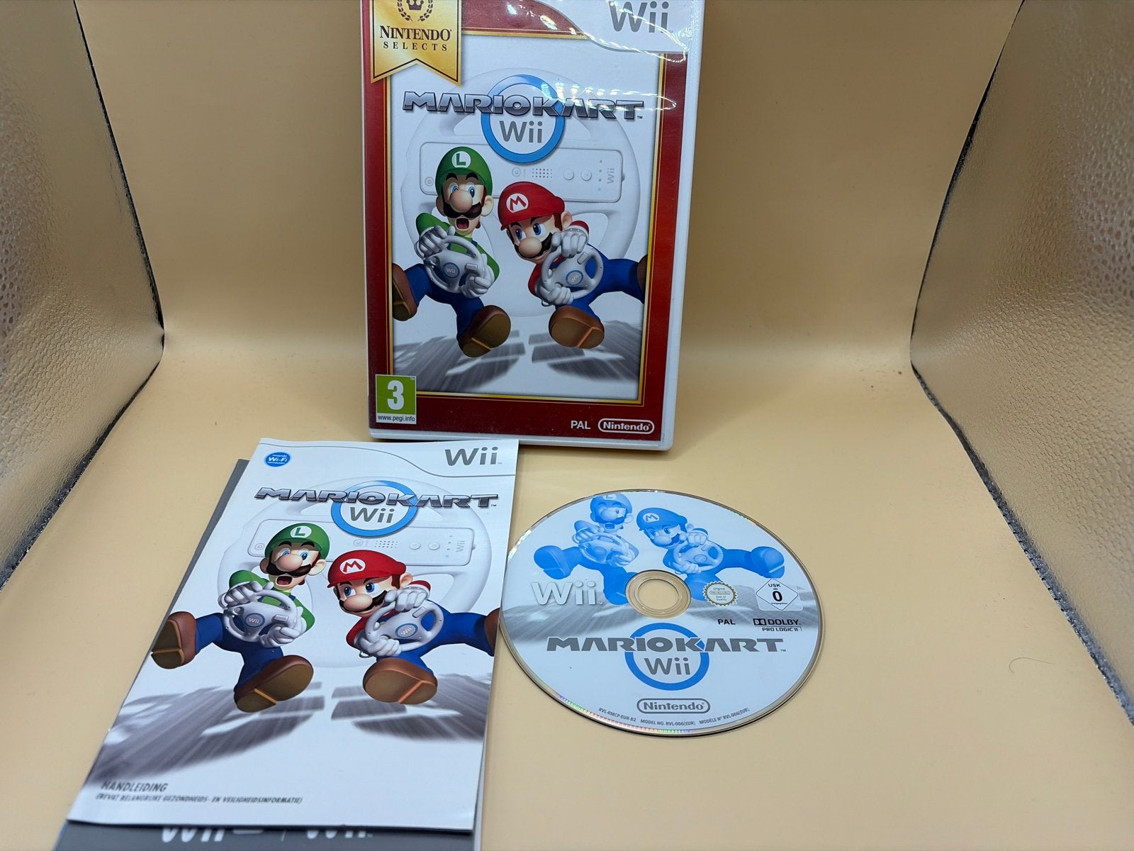 Mario Kart Wii - Nintendo Selects Editie (PAL), Spelcomputers en Games, Racen en Vliegen, Eén computer, Ophalen of Verzenden, Zo goed als nieuw