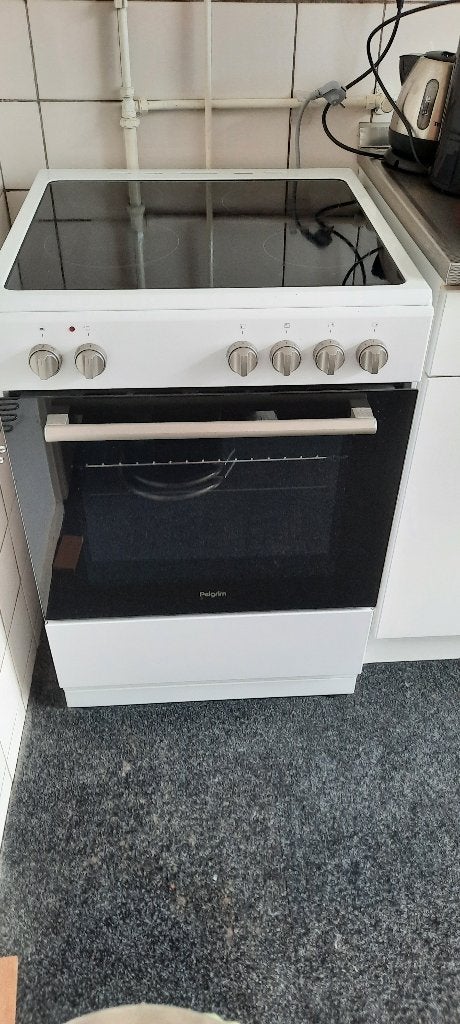 zo als nieuw elektrisch kookstel met oven., Ophalen, Minder dan 85 cm, 4 kookzones, Zo goed als nieuw
