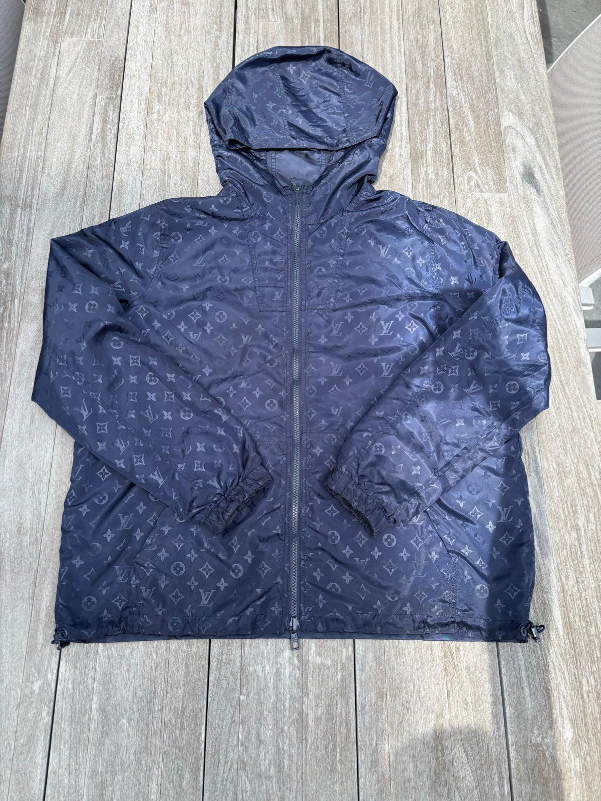Louis Vuitton Monogram Windbreaker Jas Maat M, Kleding | Heren, Jassen | Zomer, Ophalen of Verzenden, Zo goed als nieuw, Maat 48/50 (M)