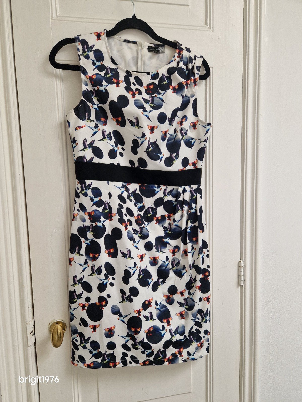 Smashed Lemon zomerjurk maat 38/M met vogelprint, Kleding | Dames, Maat 38/40 (M), Wit, Ophalen of Verzenden, Zo goed als nieuw