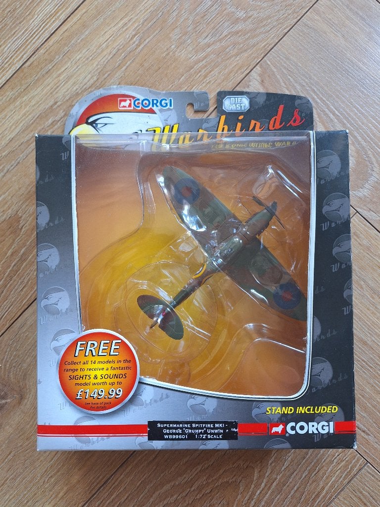 Diecast 1:72 1/72 Corgi Supermarine Spitfire MKI - George "G, Overige merken, 1:72 tot 1:144, Ophalen of Verzenden, Zo goed als nieuw