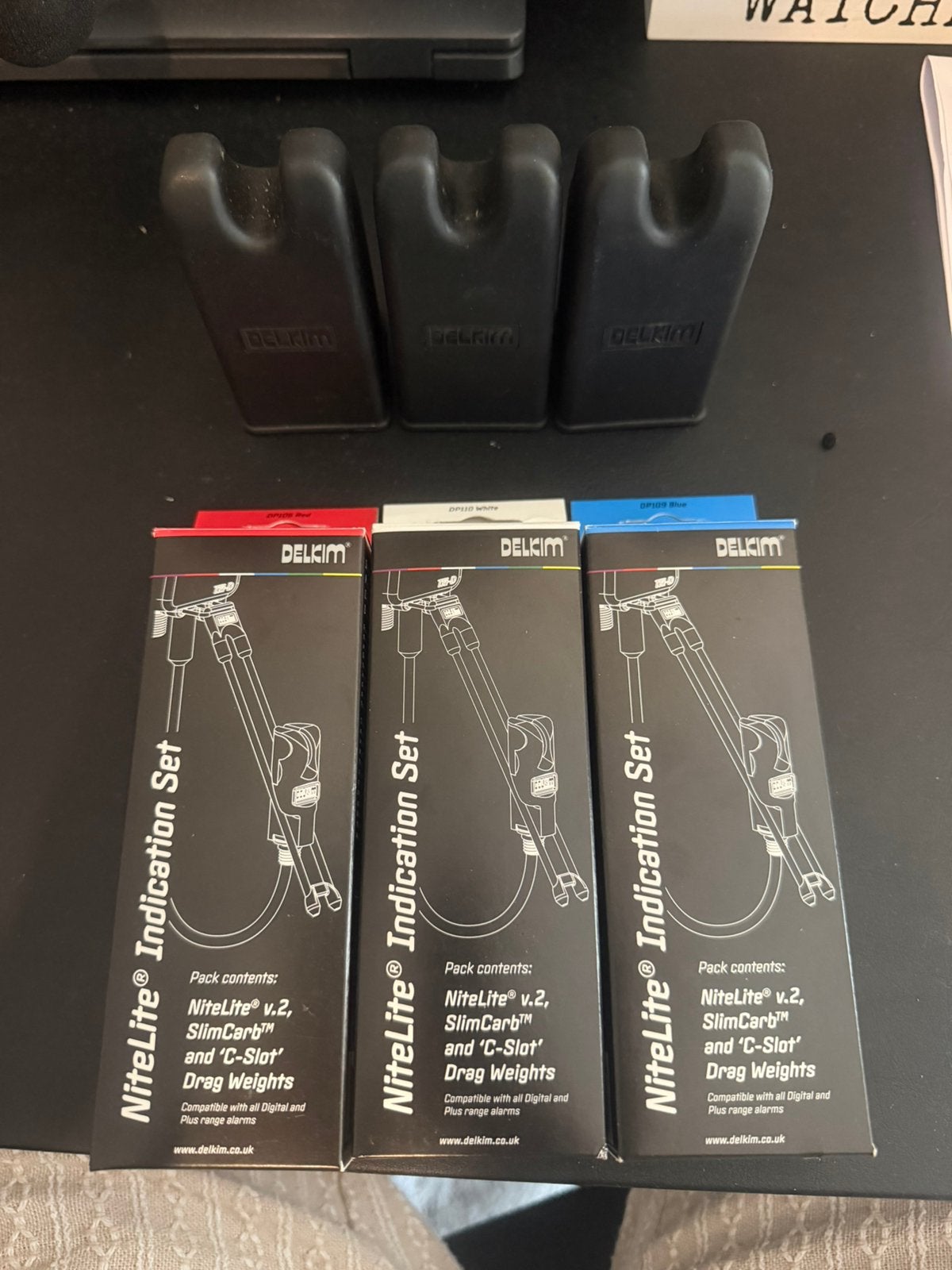 Delkim NiteLite indication set Rood,Wit,Blauw en hoesjes, Ophalen, Nieuw, Overige typen
