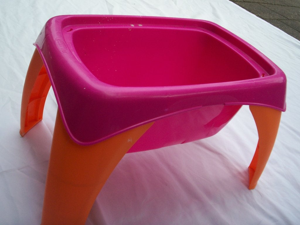 TEIL op poten wastafel plastic écoiffier speeltafel wasteil, Ophalen of Verzenden, Gebruikt