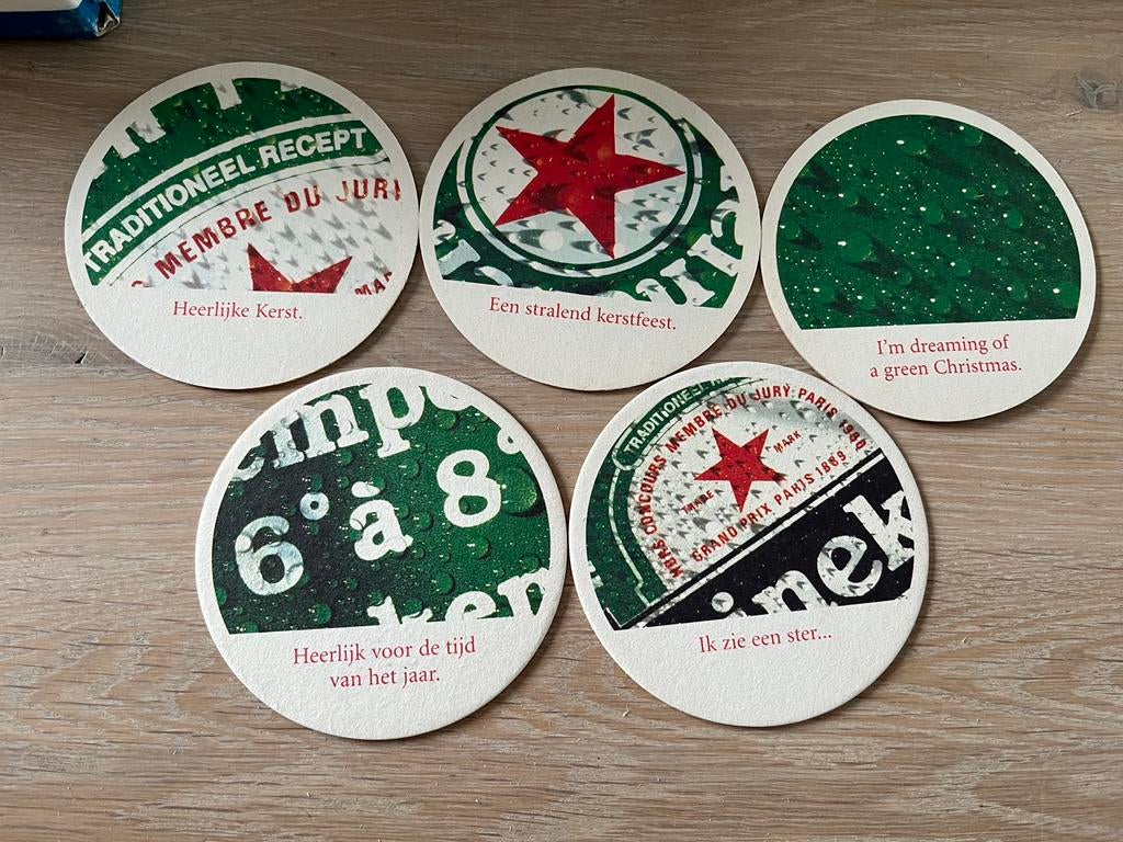 Serie heineken bierviltjes, Ophalen of Verzenden, Viltje(s), Heineken