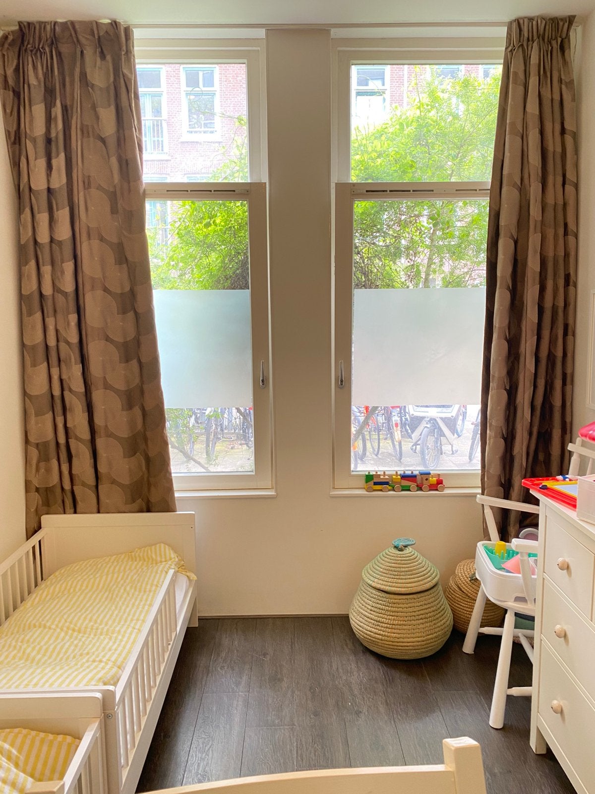 Mooie Gordijnen / Black-out Curtains, Ophalen of Verzenden, Gebruikt, Bruin, Gordijn
