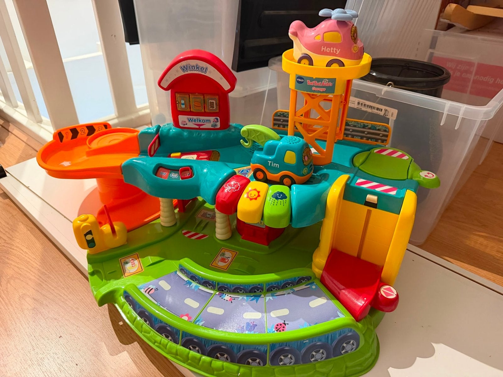 VTech Toet Toet Auto's Parkeergarage, Kinderen en Baby's, Speelgoed | Vtech, Ophalen, Gebruikt, 6 maanden tot 2 jaar