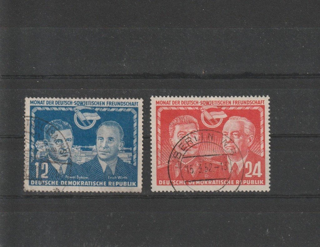 DDR 1951, Michel 296 t/m 297, Gestempeld., Ophalen of Verzenden, DDR, Gestempeld