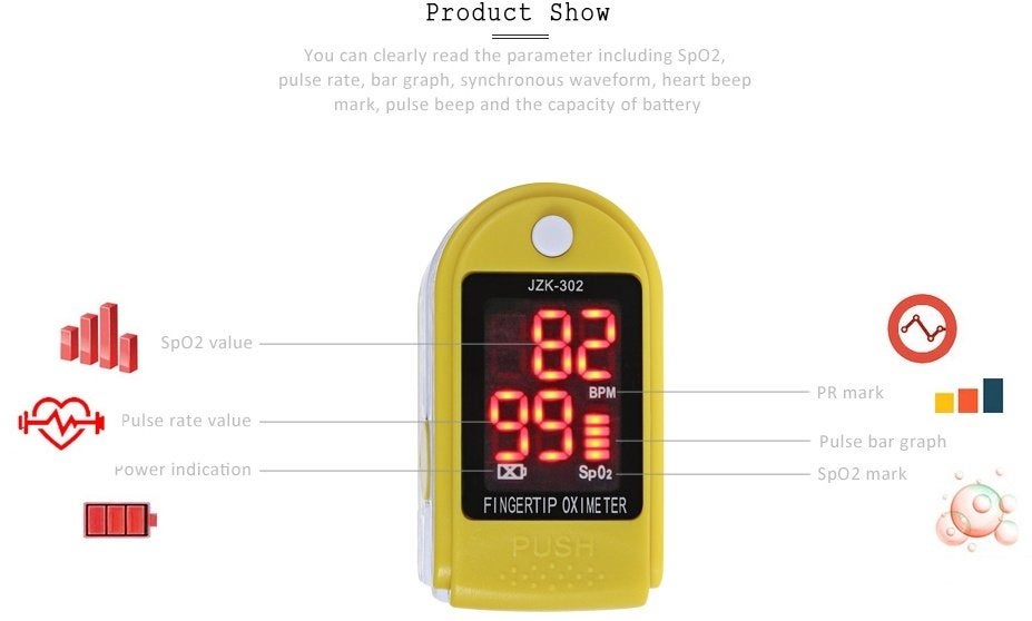 oximeter / vinger pulse meter - halve prijs op=op !, Ophalen of Verzenden, Nieuw