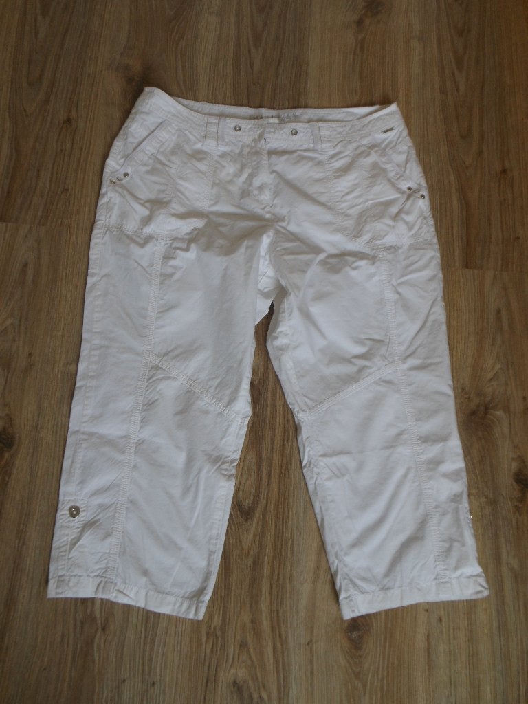 Mooie broek 100% katoen, Wit, Maat 42/44 (L), Ophalen of Verzenden, Zo goed als nieuw