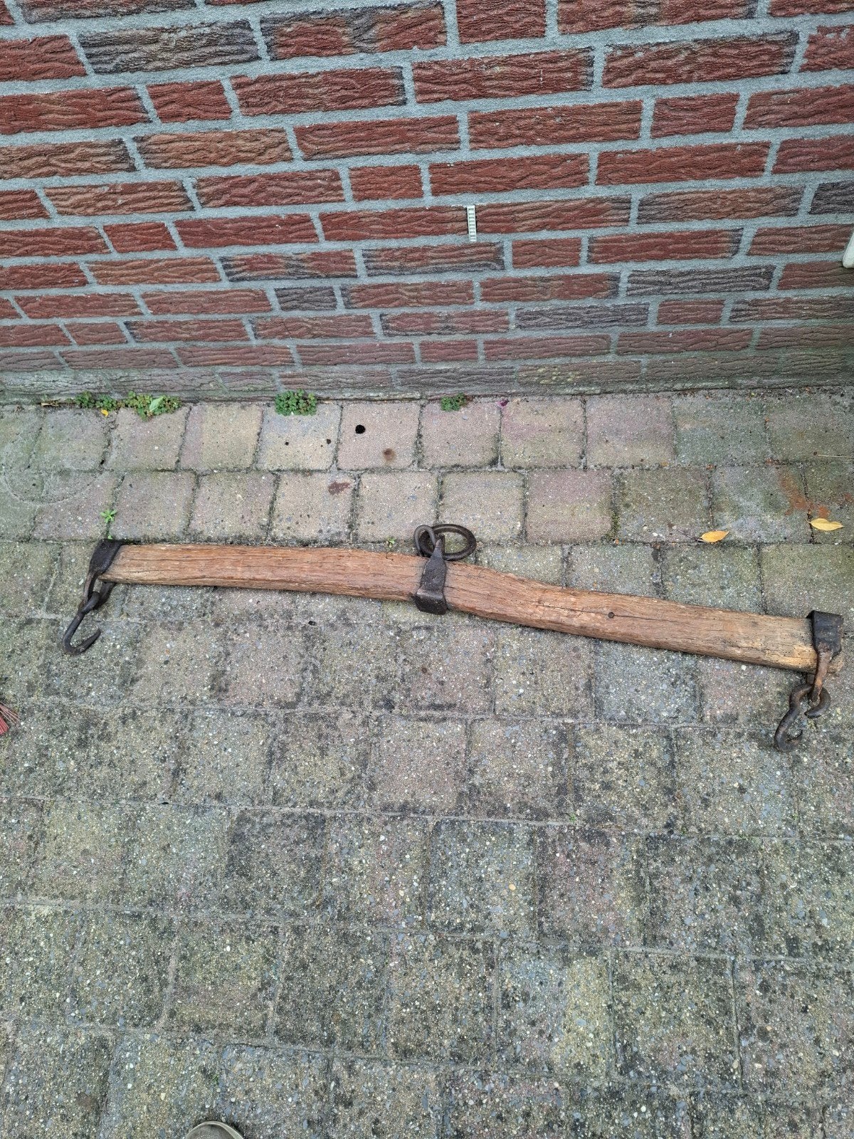 Antieke houten juk voor ossen of paarden, Ophalen of Verzenden