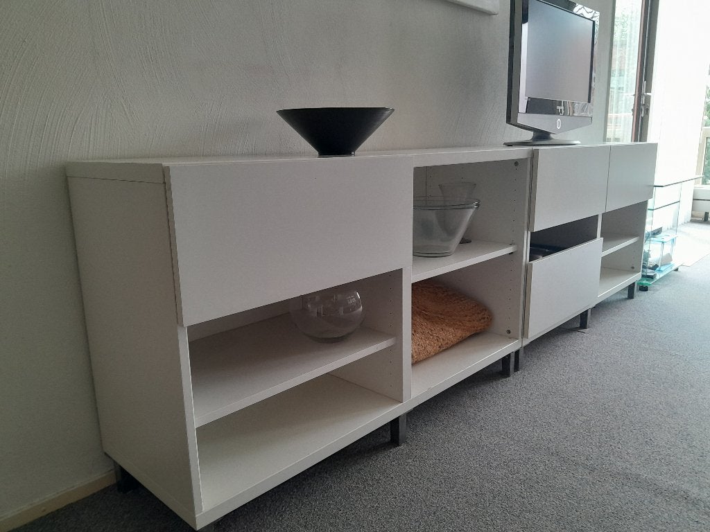 Wandmeubel / Vitrine kast / TV meubel - gratis af te halen, Ophalen, Met plank(en), Gebruikt, 200 cm of meer