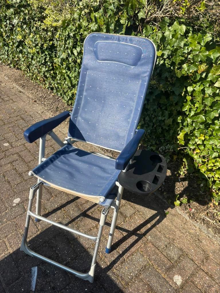 Campingstoel extra breed, Ophalen, Gebruikt, Campingstoel