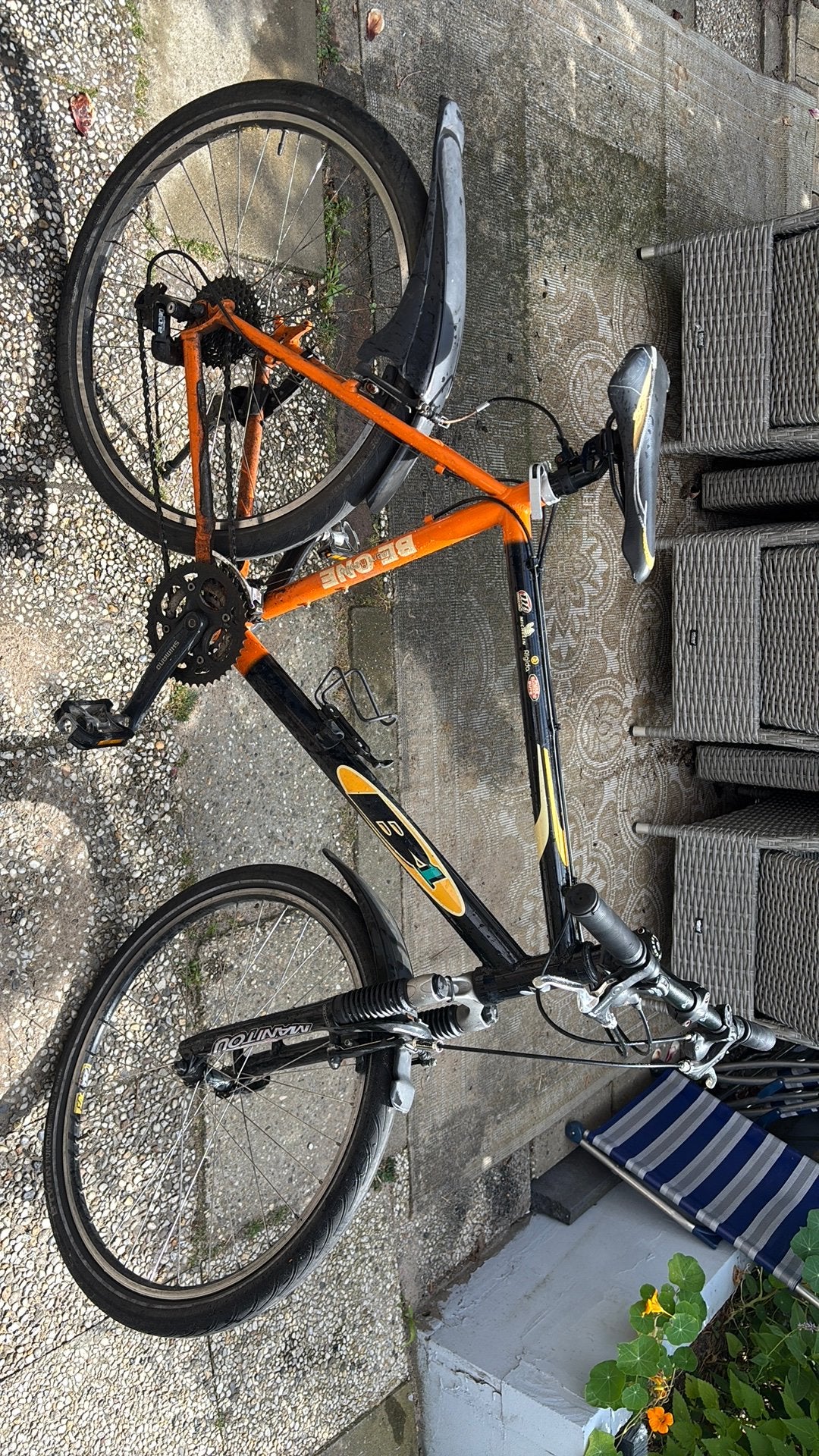 Gebruikte Oranje Be One Mountainbike (klusfiets), Gebruikt, Heren, 49 tot 53 cm, Ophalen
