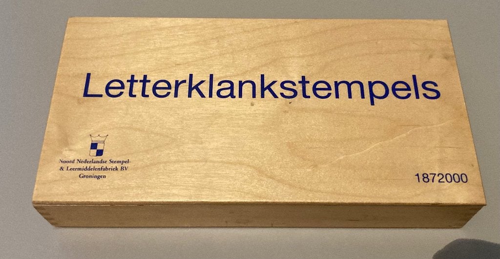 Vintage Letterklankstempels – Oud schoolmateriaa, Ophalen of Verzenden