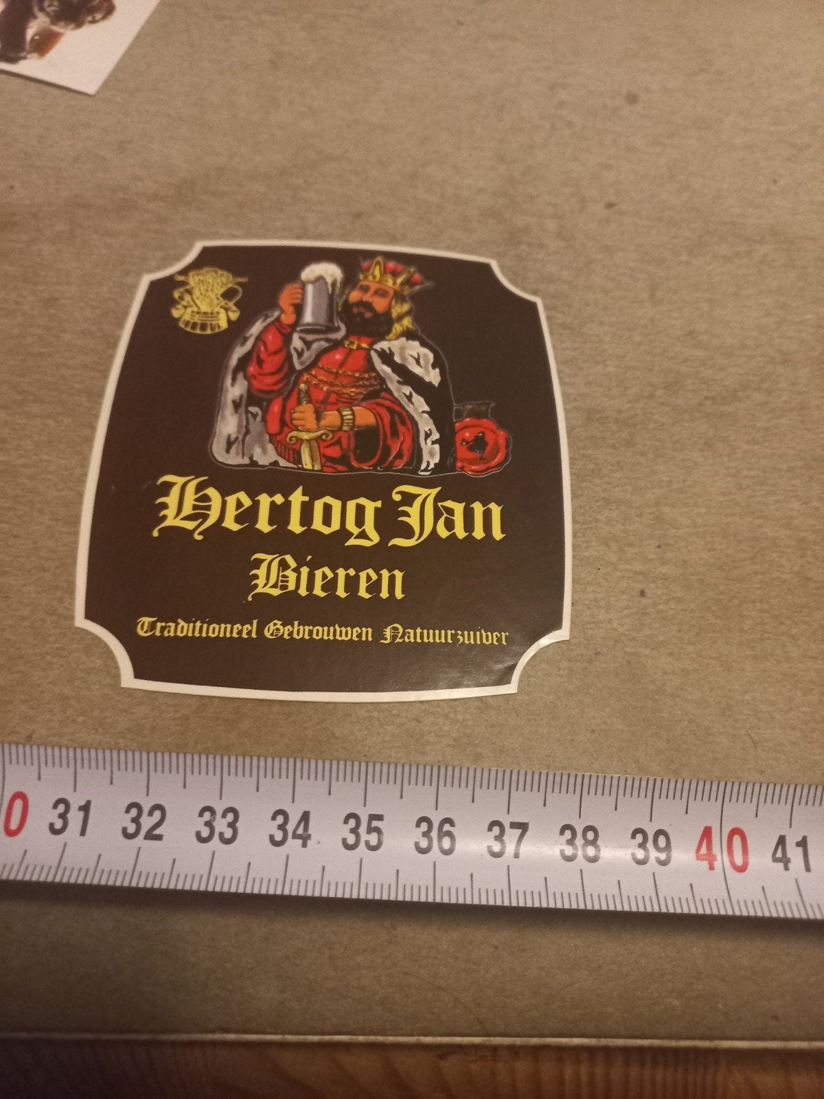 Hertog Jan Bieren sticker - Traditioneel Gebrouwen, Verzamelen, Biermerken, Ophalen of Verzenden