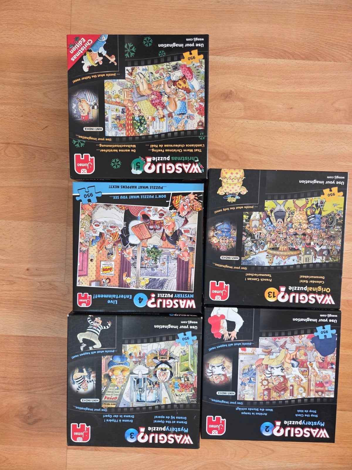 Wasgij 950 stukjes. Per stuk 7,50 euro, Ophalen, 500 t/m 1500 stukjes, Zo goed als nieuw