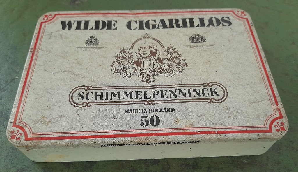 Sigarenblikje Schimmelpenninck, Verzamelen, Verzenden, Gebruikt, Sigarenbandjes
