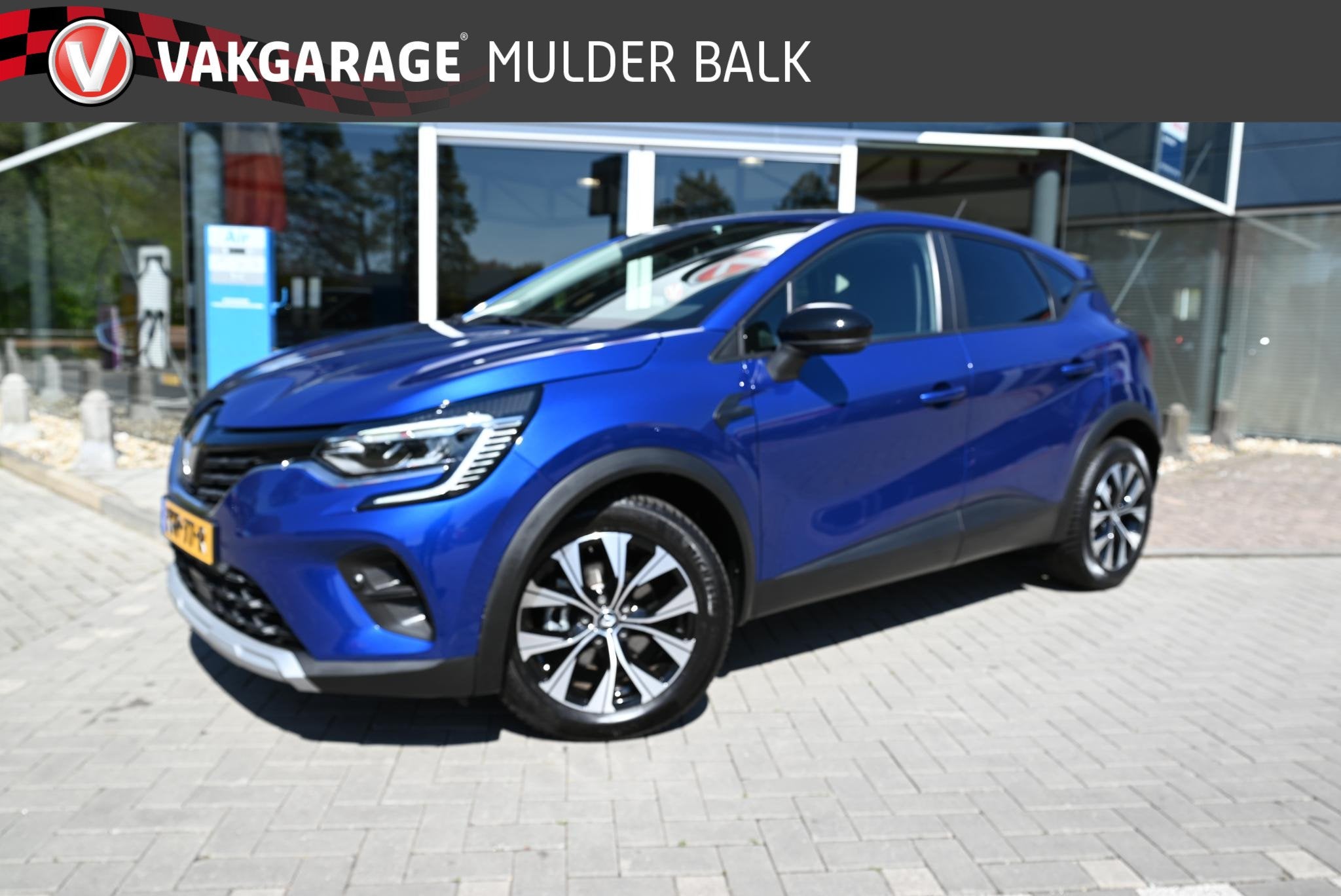 Renault Captur 1.6 E-Tech Hybrid 145 Zen Intens, Auto's, Stof, Gebruikt, 715 kg, Blauw