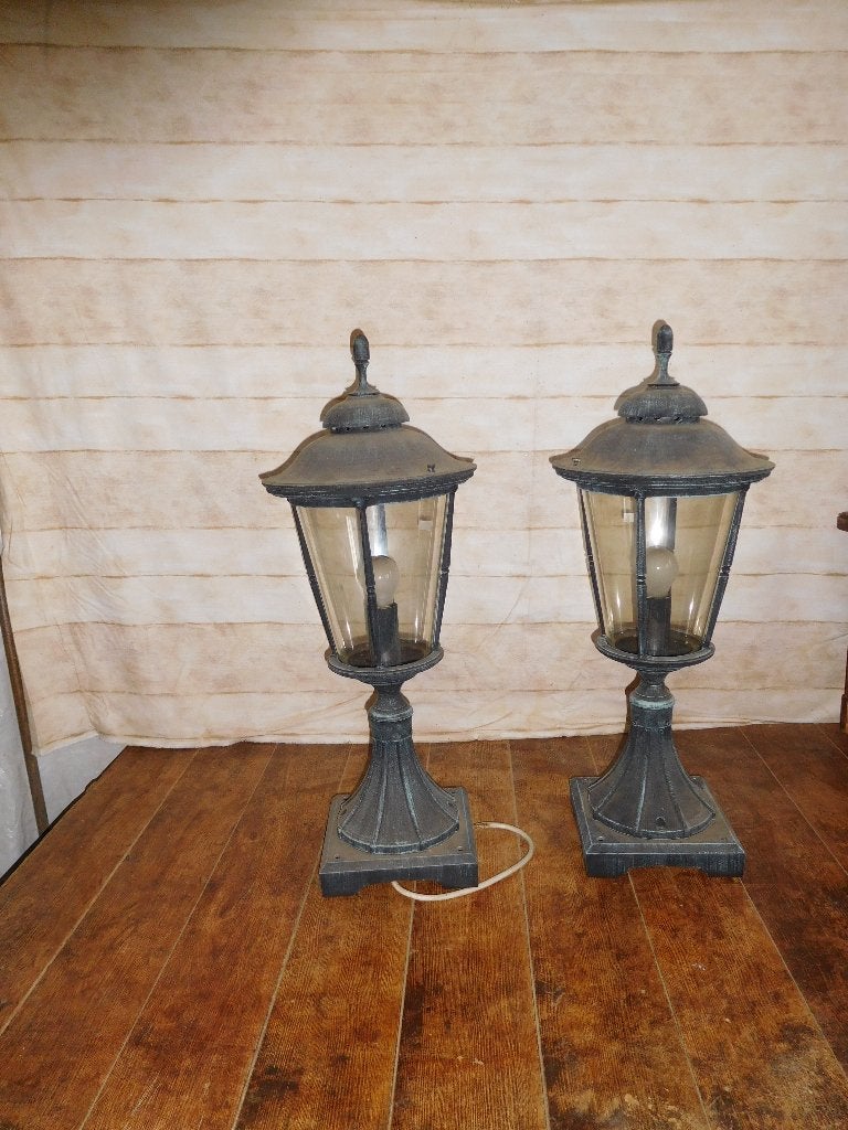 buiten lantaarns, Staande lamp, Ophalen of Verzenden, 50 tot 250 watt, IJzer