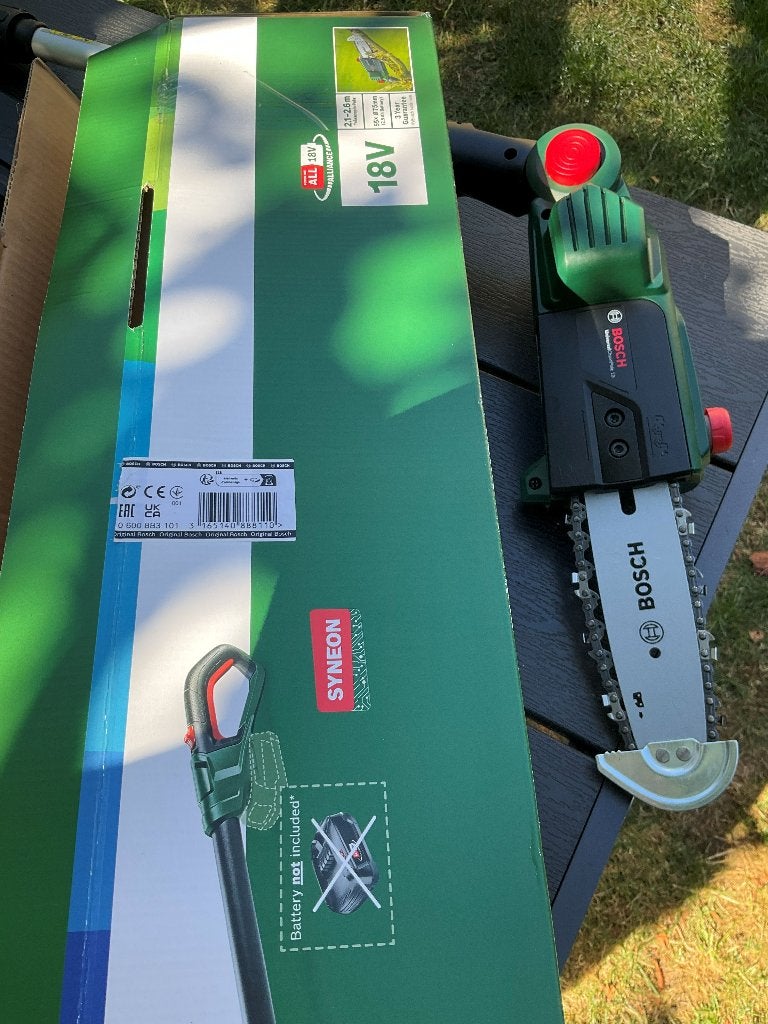 Bosch Kettingzaag 18V /Hoogsnoeier, Ophalen, Zo goed als nieuw, Overige soorten, Bosch