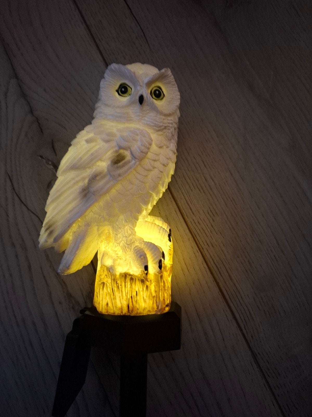 Solar Tuinlamp Uil Wit LED Buitenverlichting op Zonne-energi, Verzenden, Nieuw