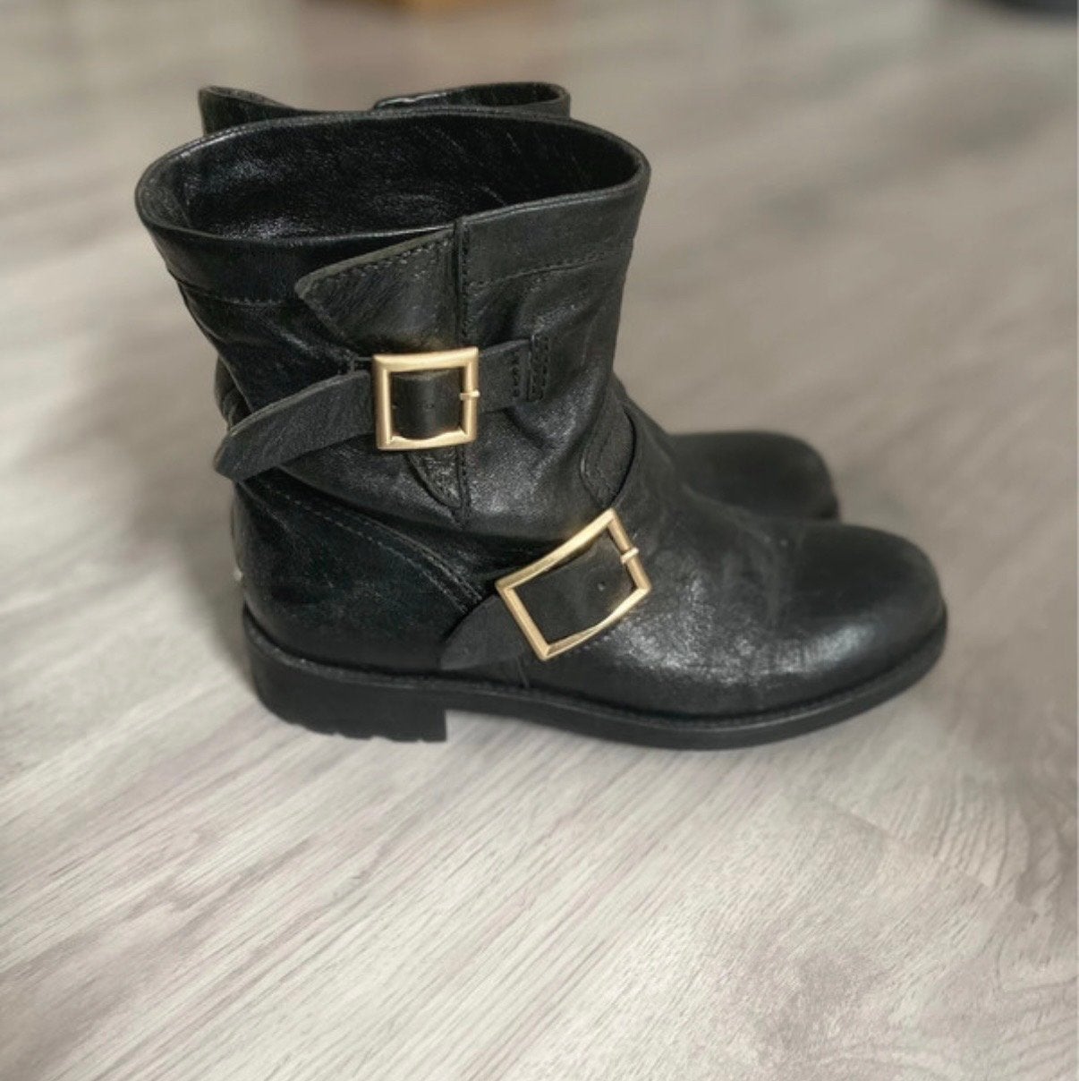 Jimmy Choo laarzen maat 36, zo goed als nieuw, Ophalen of Verzenden, Zo goed als nieuw, Zwart, Lage of Enkellaarzen