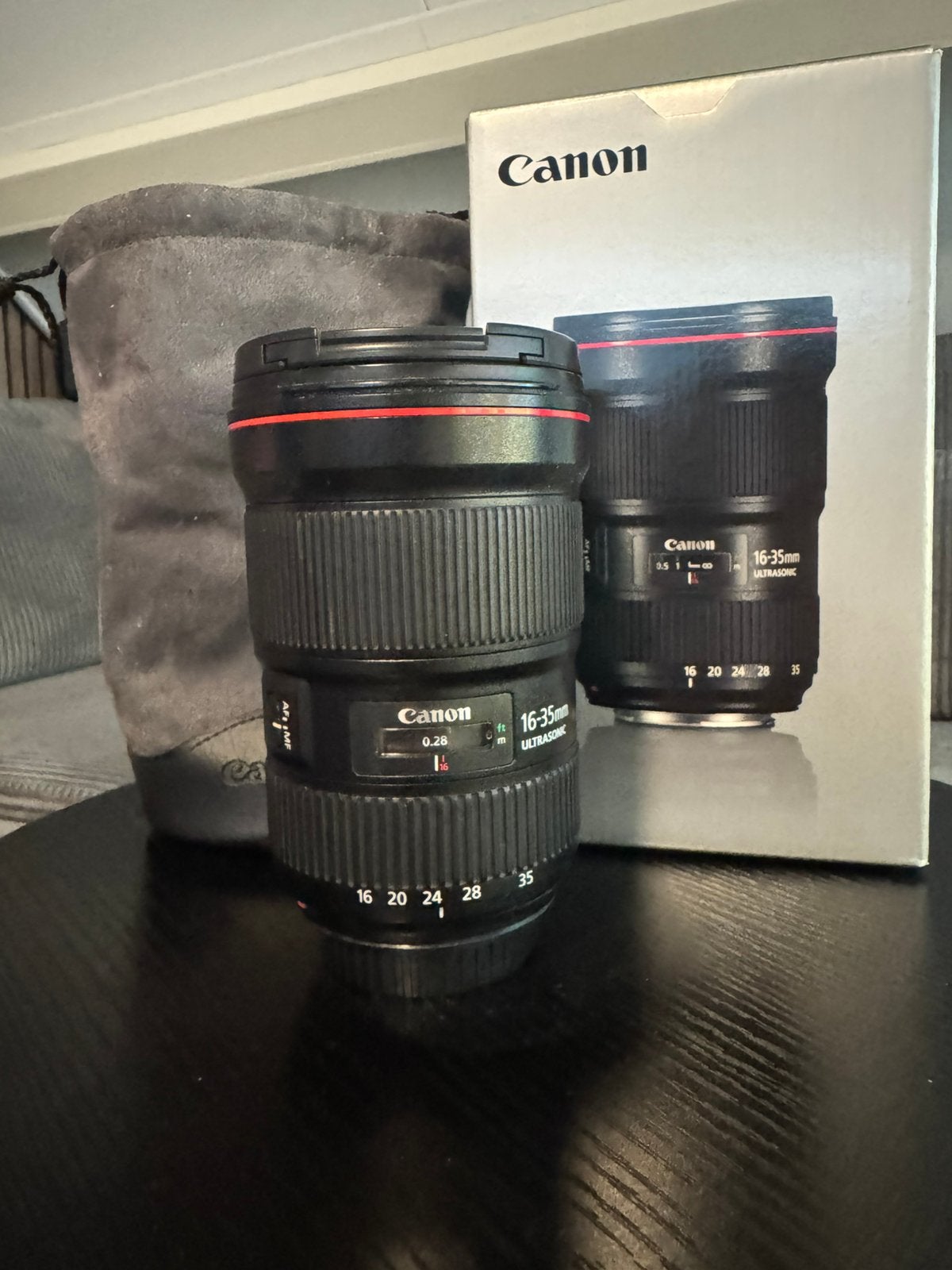 Canon EF 16-35 L 2.8 USM III, Audio, Tv en Foto, Ophalen, Zo goed als nieuw, Groothoeklens
