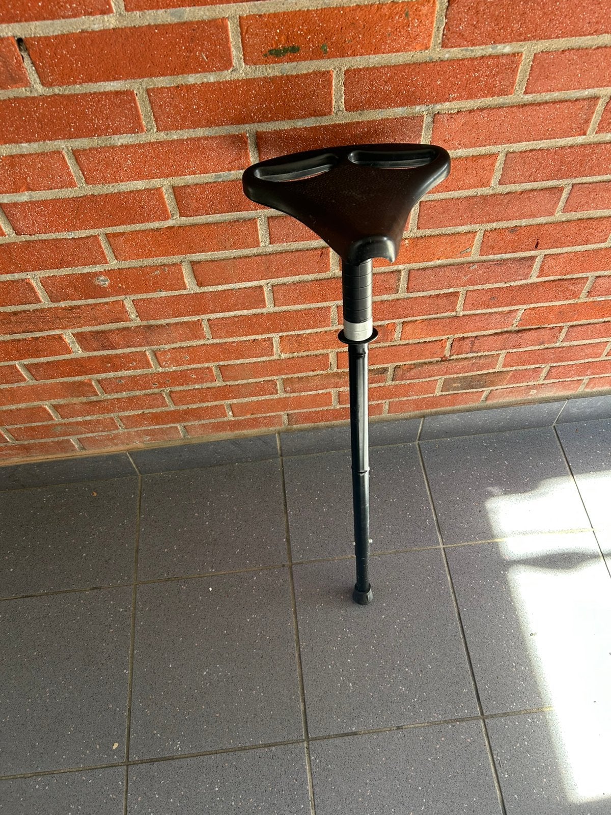 wandelstok zitstok opvouwbaar zwart, Ophalen of Verzenden, Opvouwbaar, Zo goed als nieuw