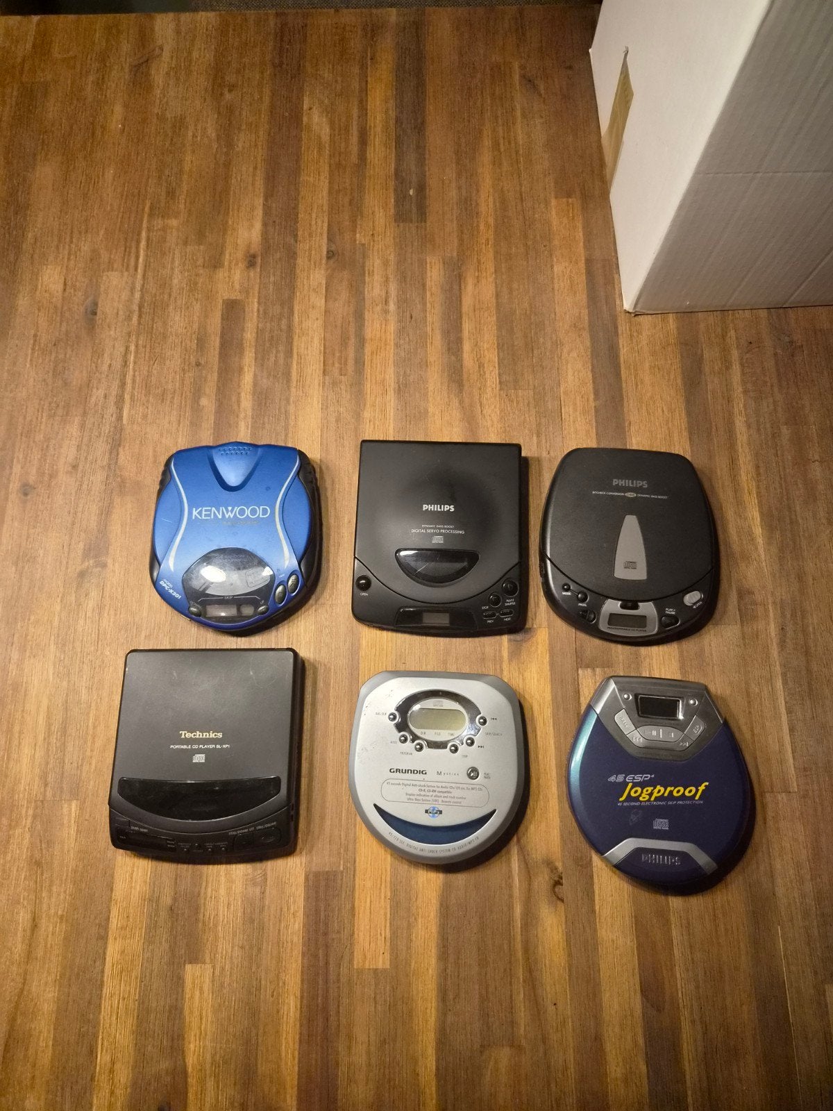 6 discman CD-spelers (Philips, Technics, Kenwood, Ophalen of Verzenden, Gebruikt, Philips