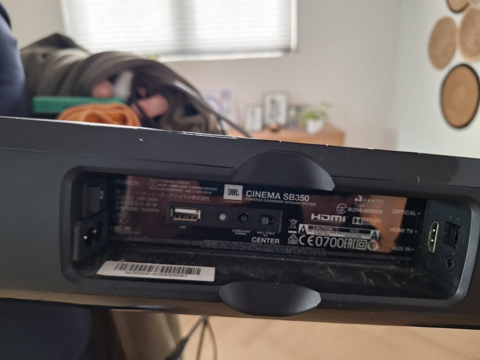 JBL Cinema SB350 Soundbar met Subwoofer (zonder afstandsbedi, Ophalen of Verzenden, Bluetooth, Gebruikt