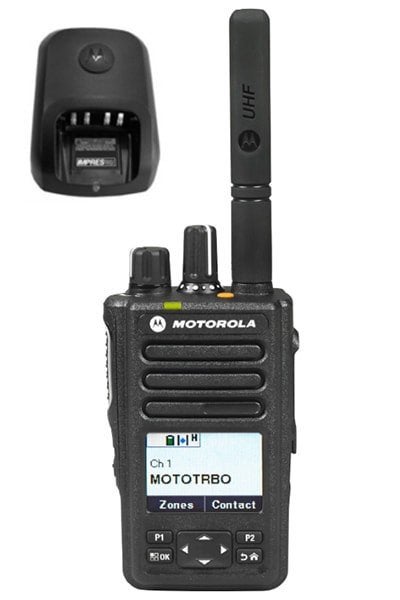 Motorola DP3661E Enhanced VHF DMR GPS en tafellader NIEUW, Met broekklem, Nieuw, 15 km of meer, Ophalen of Verzenden
