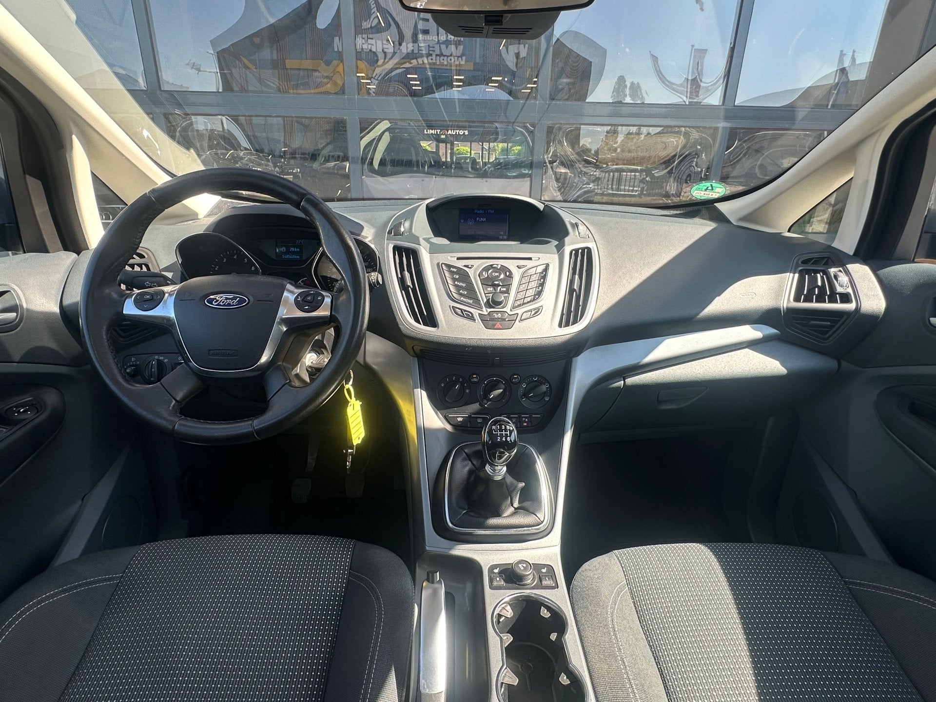 Ford C-Max 1.6 EcoBoost Titanium Airco/Navi/Pano/Pdc.v+a/St., Voorwielaandrijving, Stof, Gebruikt, 4 cilinders